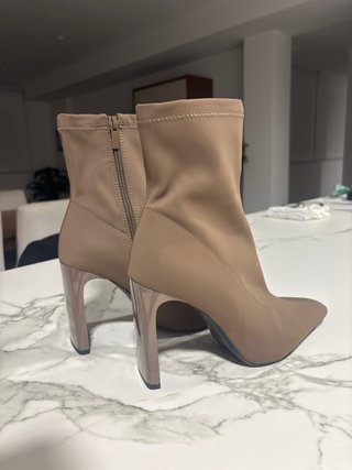 Botines Beige de Tacón