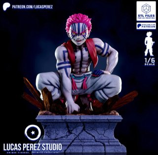 Figura de Resina Akaza (Demon Slayer)