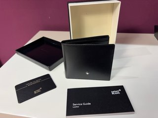 Tarjetero Montblanc de Piel Negra