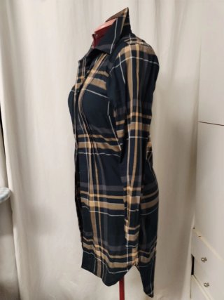 Vestido camisero de cuadros