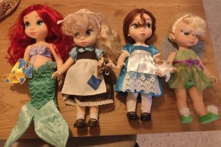Set di 4 Bambole Disney Animators