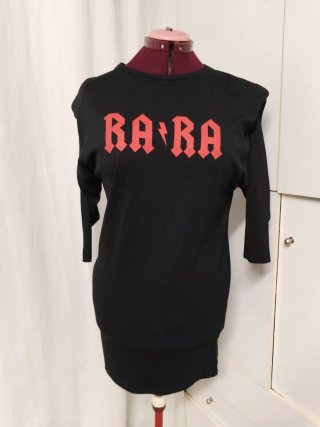 Vestido Negro con Estampado