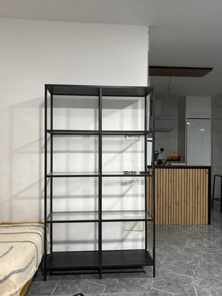 Estantería de Metal y Cristal