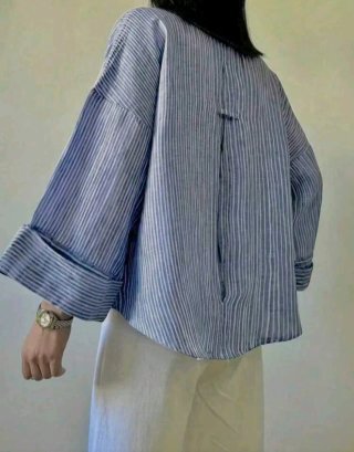 Camisa de Rayas Azul