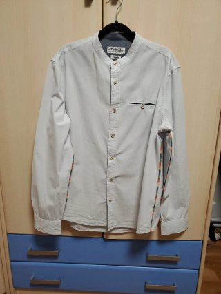 Camisa Desigual Cuello Mao Talla L