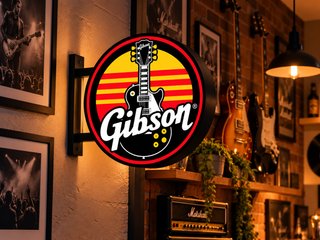 Letrero Luminoso LED Gibson Doble Cara