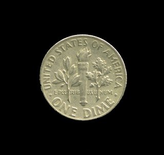 Lote de 5 monedas de 1 Dime de EE. UU.