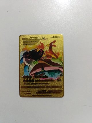 Carta Pokémon Metálica Dorada Vmax