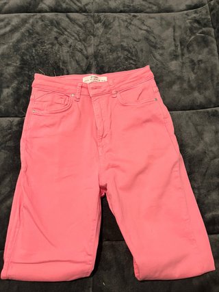 Pantalón Rosa Stradivarius Talla 38