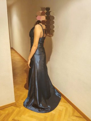 Vestido de fiesta largo azul