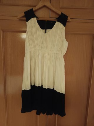 Vestido Zara bicolor