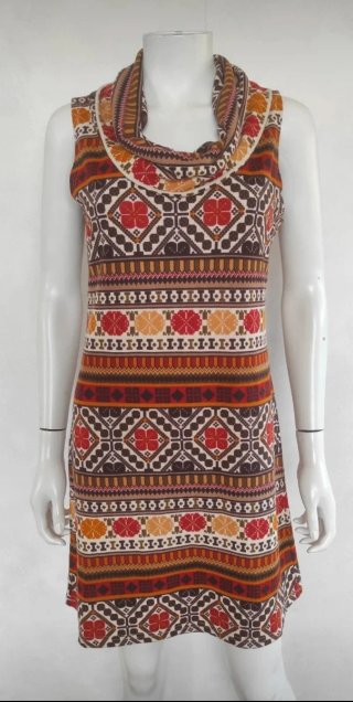 Vestido Natura Estampado Talla M