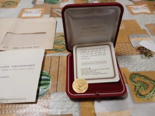 Moneda Oro 700 Aniversario Andorra