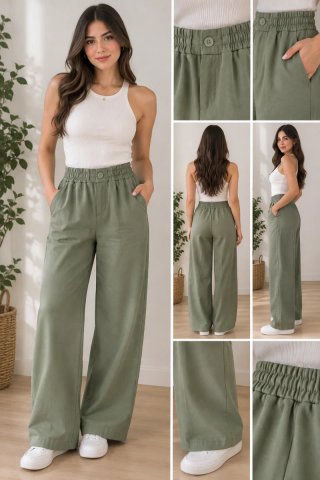 Pantalón de Mujer Verde Oliva