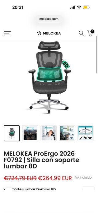 Silla Ergonómica Gaming Melokea ProErgo F0792