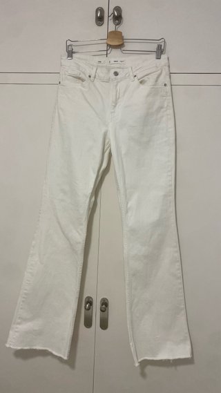 Jeans Flare Blancos Mango Fiona T40