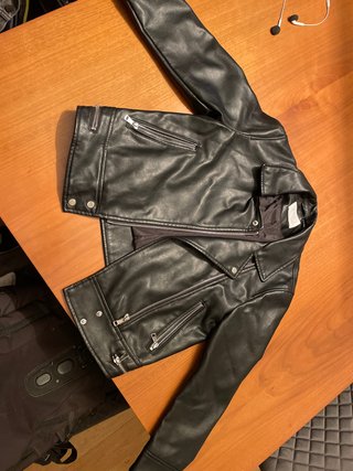 Chaqueta Biker Negra para Niña talla 9 años
