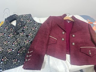 Chaqueta de Fallero granate talla 6-8