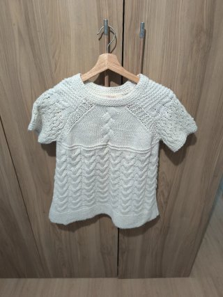 Blusa tejida blanca talla M