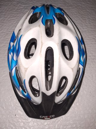 Casco de Bicicleta con Diseño de Llamas