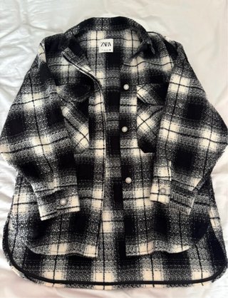 Sobrecamisa Oversize Zara Cuadros
