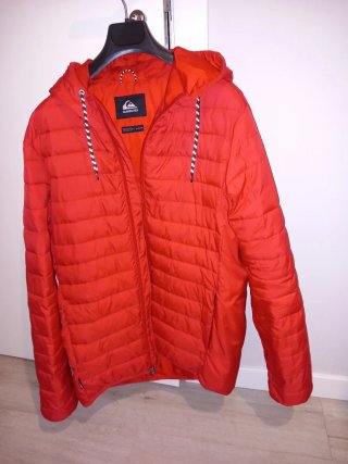 Chaqueta Plumas Quiksilver Roja Talla L