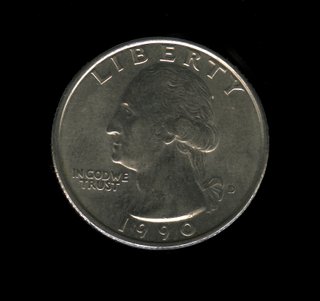 Moneda 1/4 Dólar 1990-D Washington