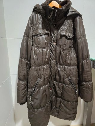 Cazadora Larga Marrón Talla S