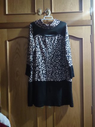 Vestido estampado animal print