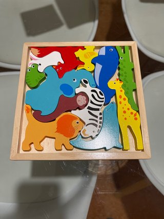 Puzzle Infantil de Madera con Animales