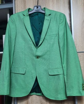 Americana slim fit verde menta