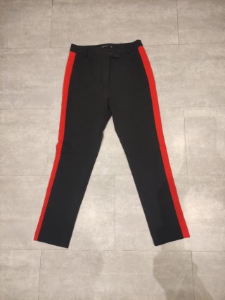 Pantalón Bicolor Negro y Rojo