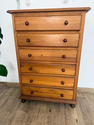 Cómoda de Madera de Pino Maciza