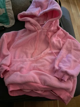 Sudadera Rosa con Capucha