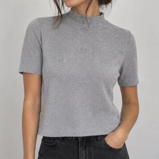 Top Gris de Canalé ZARA Talla S