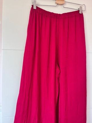 Pantalón fluido Mango rosa Talla S