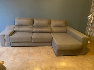 Sofá Chaise Longue Gris