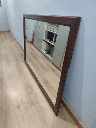Espejo de Baño con Marco de Madera