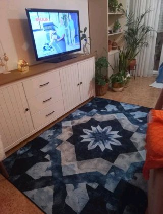 Alfombra con Estampado Geométrico