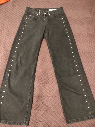 Vaqueros Negros Bershka Talla 32