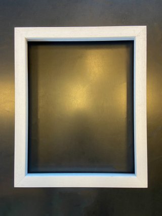 Marco de Madera liso Blanco - 44 x 36 cm