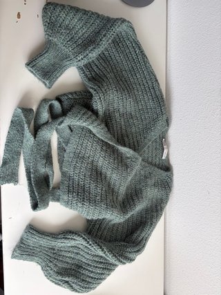 Jersey de punto verde Zara Talla S