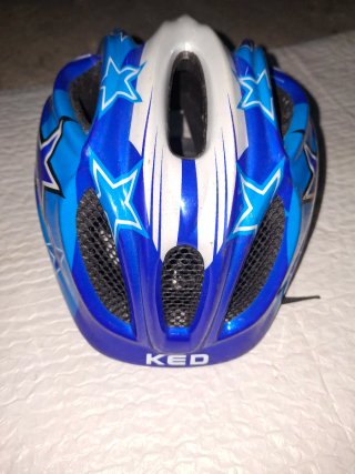 Casco de Bicicleta KED Azul con Estrellas