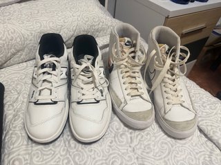 Zapatillas New Balance550 y Nike Blazer.Negociable