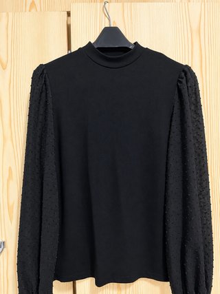 Blusa Stradivarius Negra Talla S