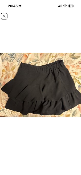 Falda pantalón negra Zara