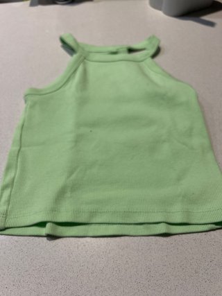 Camiseta de tirantes verde 5-6 años