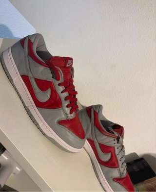 Zapatillas Nike Dunk Rojo y Gris