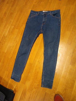 Pantalón elástico azul