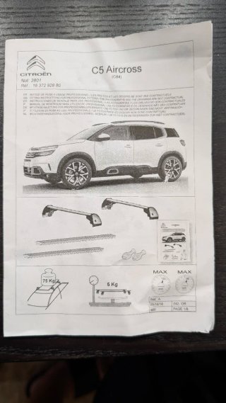 Barras de Techo para Citroën C5 Aircross